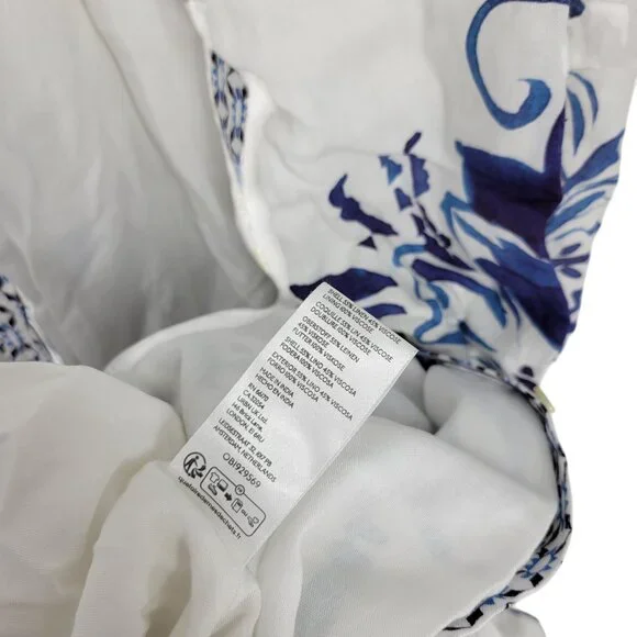 Maeve The Irene Linen Shirt Dress Resort Luxe Coastal Mediterranean XLP Vacation - Picture 5 of 8